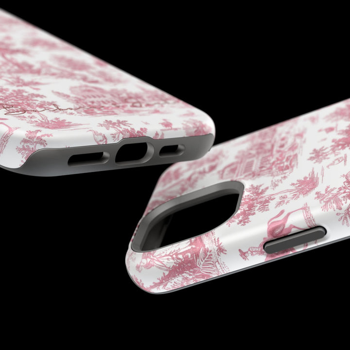 Magsafe French Toile Personalized Initial Custom Gift Cute Phone Cases for Iphone 16 Pro Max | iPhone 15, Pro Max Case, Iphone 14, 13, 12, 11, 10 - Studio40ParkLane