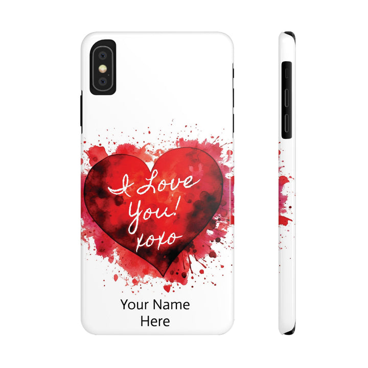 Slim Custom Personalized Valentine Love Gift for Her Cute Phone Cases for Iphone 16 Pro Max | iPhone 15 Case | iPhone 15 Pro Max Case, Iphone 14, 13, 12, 11, 10, 8, 7 - Studio40ParkLane