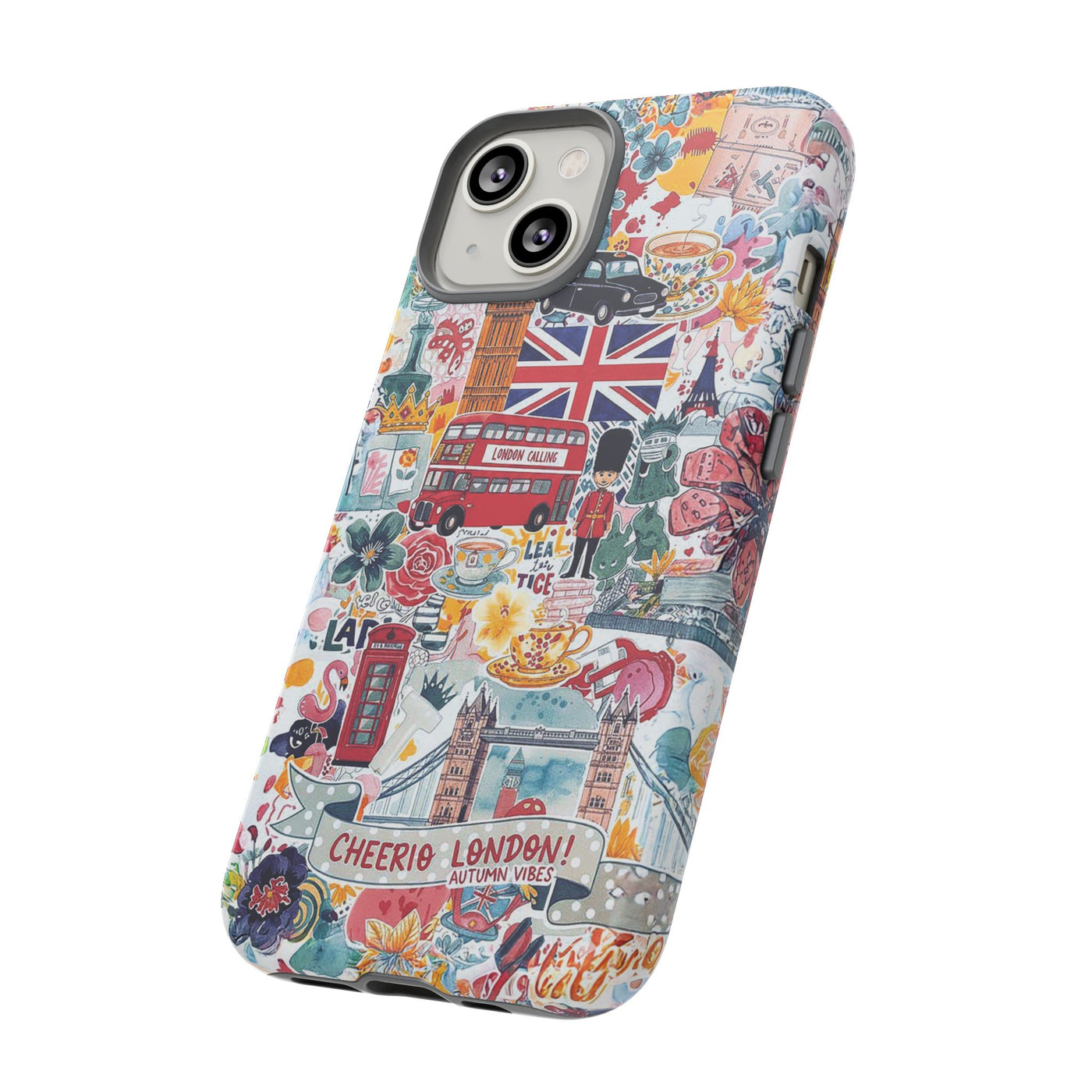London England Coquette Collage Tough Premium Phone Case - For iPhone 17 Pro Max iPhone 16 Pro iPhone 15 Iphone 14 Plus 13 Pro 12 11 10 XR - Studio40ParkLane
