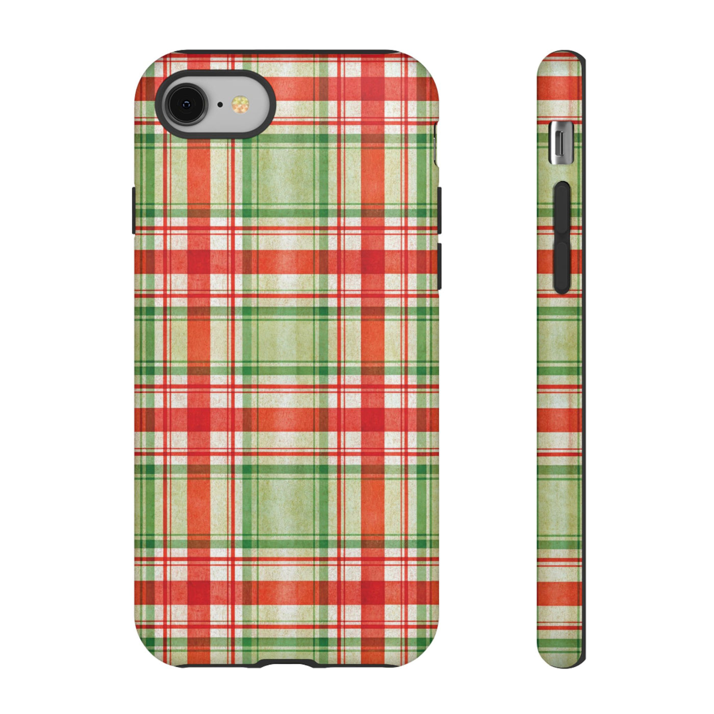 Aesthetic Tough Red Green Checkered Premium Phone Case - For iPhone 17 Pro Max iPhone 16 Pro iPhone 15 Iphone 14 Plus 13 Pro 12 11 10 XR XS - Studio40ParkLane
