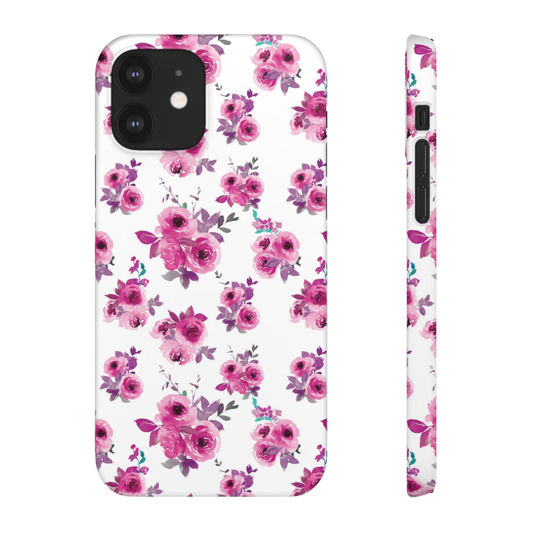 Sleek Snap Flowers Gift for Her Cute Phone Case for iPhone 16 15 14 13 12 11 X Xs Max Xr Pro Plus Samsung Galaxy S24 S23 S22 S21 S20 Ultra