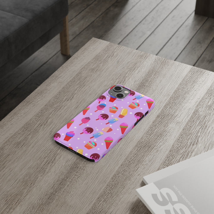 Slim Cute Phone Cases for Iphone - | iPhone 15 Case | iPhone 15 Pro Max Case, Iphone 14 Case, Iphone 14 Pro Max, Iphone 13, Summer Ice - cream Pink - Studio40ParkLane