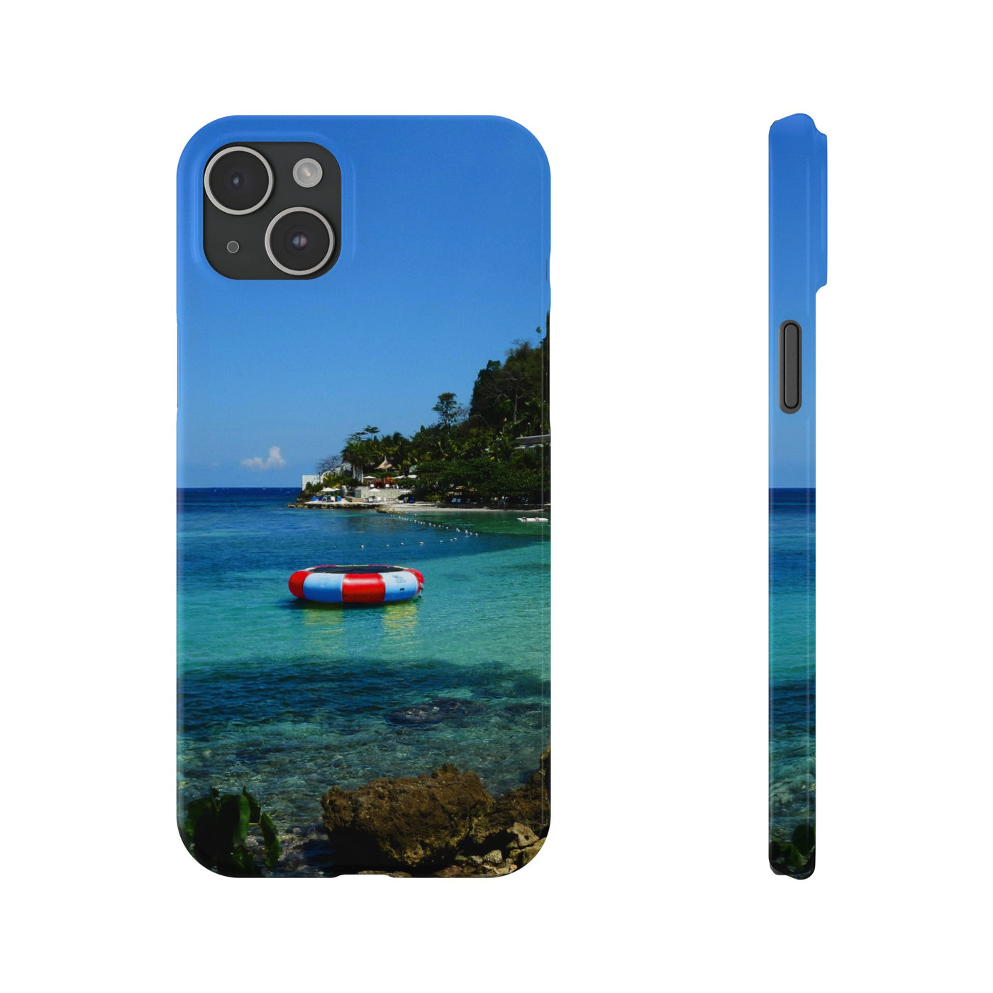 Slim Cute Phone Cases for Iphone - | iPhone 15 Case | iPhone 15 Pro Max Case, Iphone 14 Case, Iphone 14 Pro Max, Iphone 13, Summer Jamaica Beach