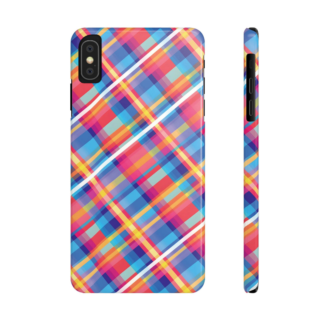 Slim Checkered Plaid Gift for Her Cute Phone Cases for Iphone 16 Pro Max | iPhone 15 Case | iPhone 15 Pro Max Case, Iphone 14, 13, 12, 11, 10, 8, 7 - Studio40ParkLane