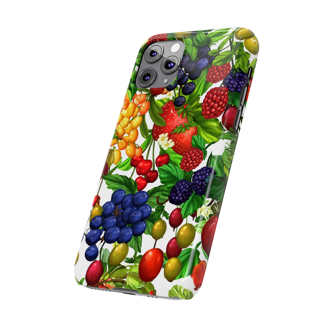 Slim Cute Phone Cases for Iphone - | iPhone 15 Case | iPhone 15 Pro Max Case, Iphone 14 Case, Iphone 14 Pro Max, Iphone 13, Summer Mixed Fruit - Studio40ParkLane