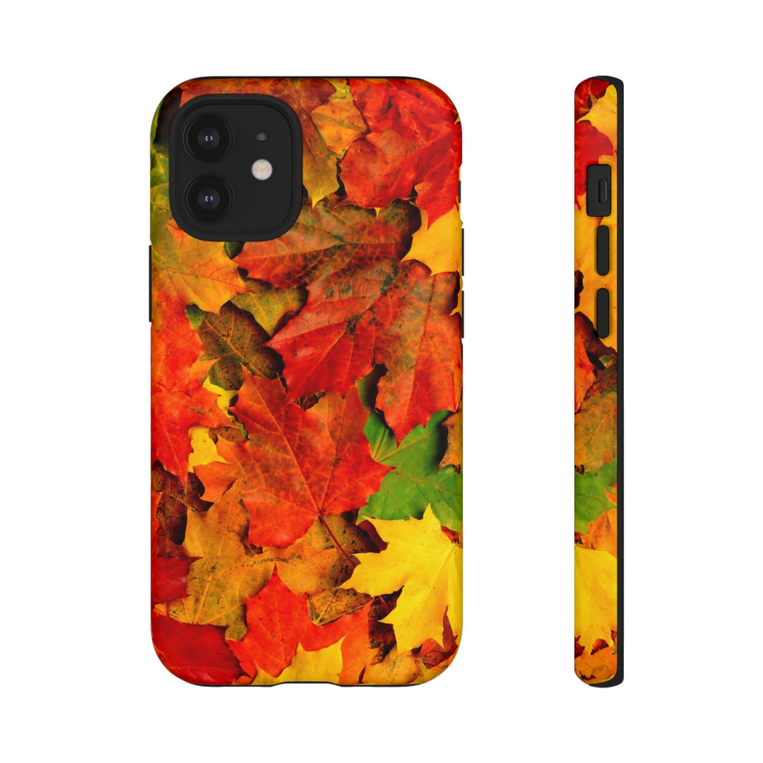 Fall Leaves Impact Resistant, Cute Phone Cases for Samsung S24, S23, S22, S21, IPhone 15 pro Iphone 14 pro Iphone 13 IPhone 12 Iphone 11 - Studio40ParkLane