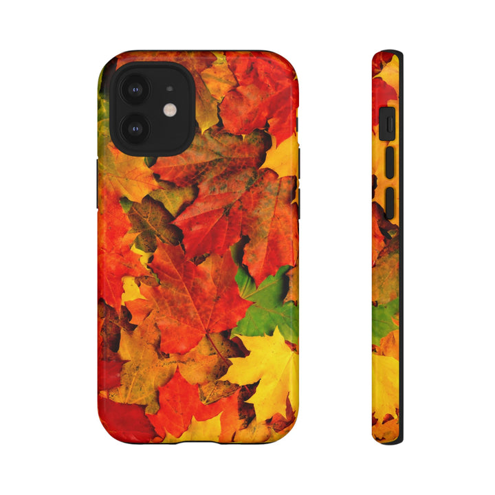 Fall Leaves Impact Resistant, Cute Phone Cases for Samsung S24, S23, S22, S21, IPhone 15 pro Iphone 14 pro Iphone 13 IPhone 12 Iphone 11 - Studio40ParkLane