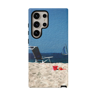 Cute Samsung Case | Cool Iphone Case | Summer Blue Beach Chair, Samsung S24, S23, S22, S21, IPhone 15 Case | Iphone 14 Case, Iphone 13 Case