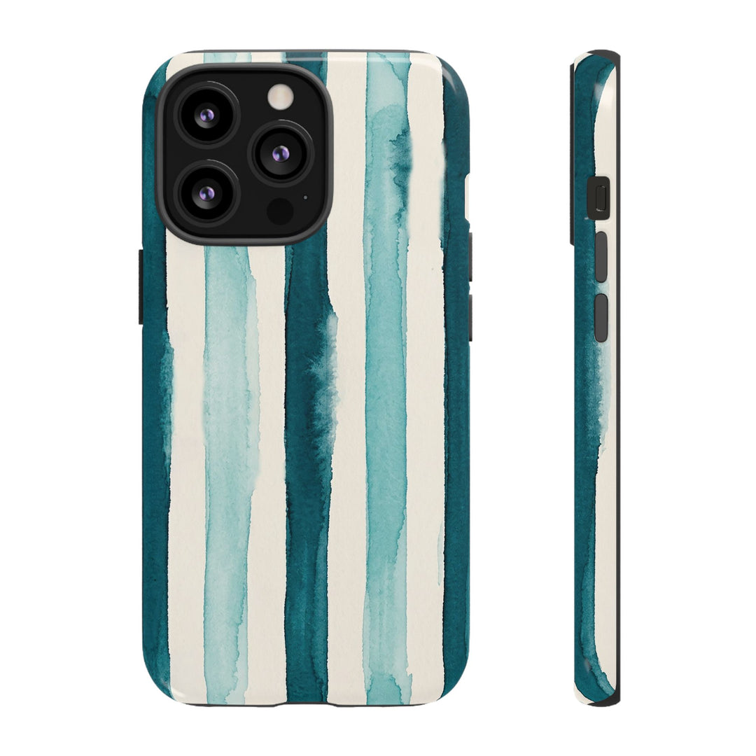 Tough Cute Green Stripes Phone Case, for IPhone 17 Pro Max | Iphone 17 Air, Iphone 16, IPhone 15, 14 13 12, Samsung Galaxy S26, S25, S24, S23