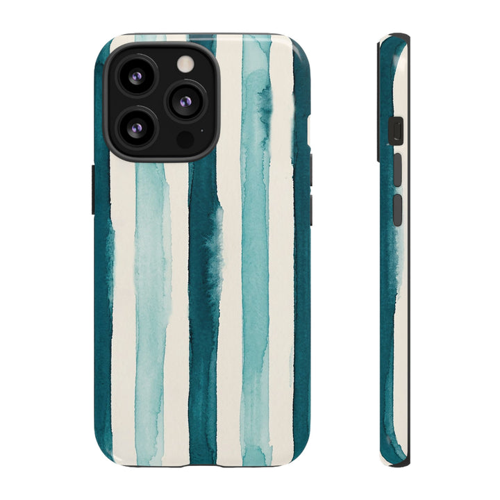 Tough Cute Green Stripes Phone Case, for IPhone 17 Pro Max | Iphone 17 Air, Iphone 16, IPhone 15, 14 13 12, Samsung Galaxy S26, S25, S24, S23