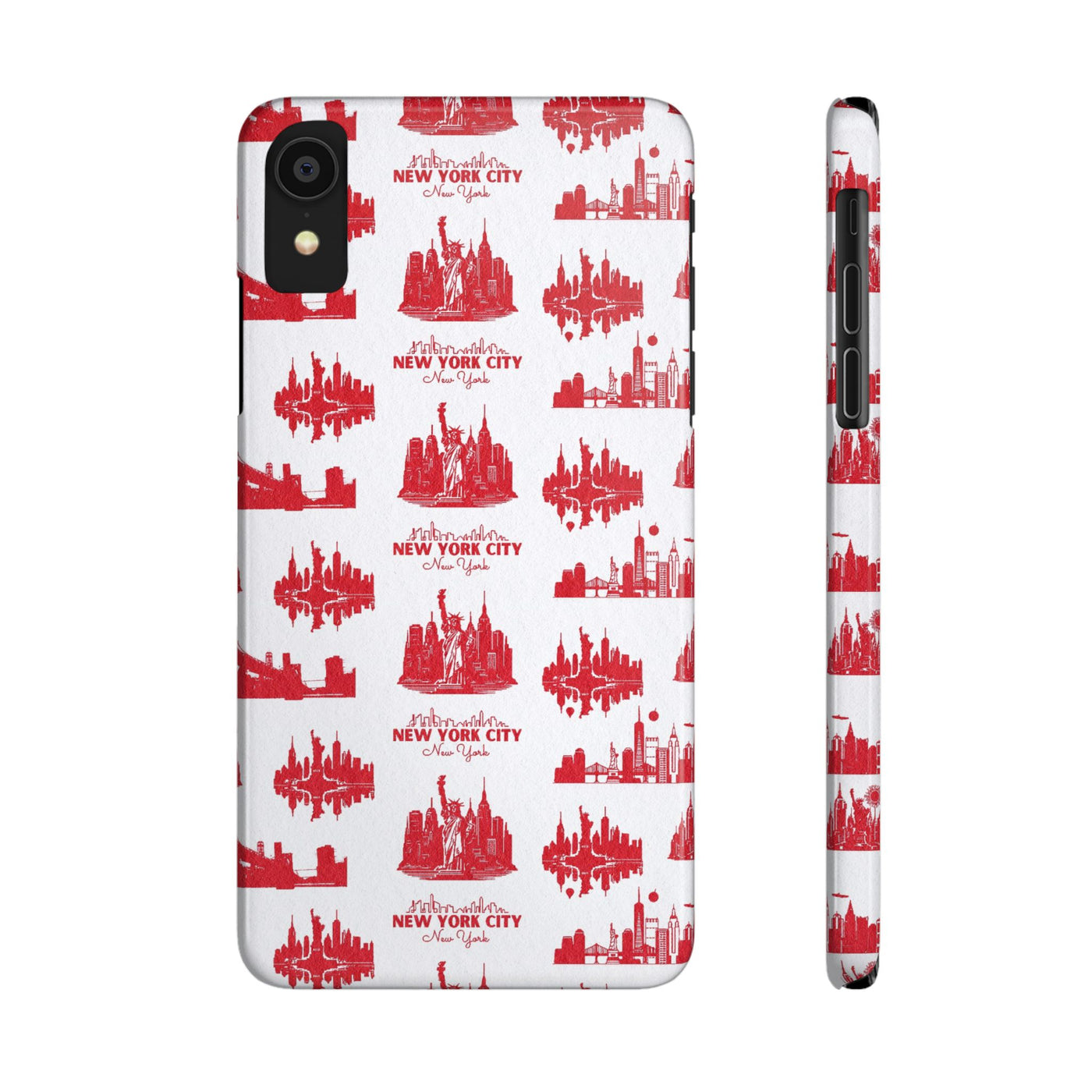 New York Skyline Red Collage Coquette Gift for Her Cute Phone Cases for Iphone 16 Pro Max | iPhone 15 Case | iPhone 15 Pro Max Case, Iphone 14, Iphone 14 Pro Max, Iphone 13 12 11 8 7