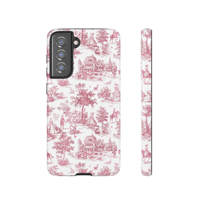 Premium Tough French Toile Gift for Her Cute Phone Cases for Samsung S25, S24, S23, S22, S21 Iphone, 16, 15, 14, 13, 12 Plus Max Pro Ultra - Studio40ParkLane