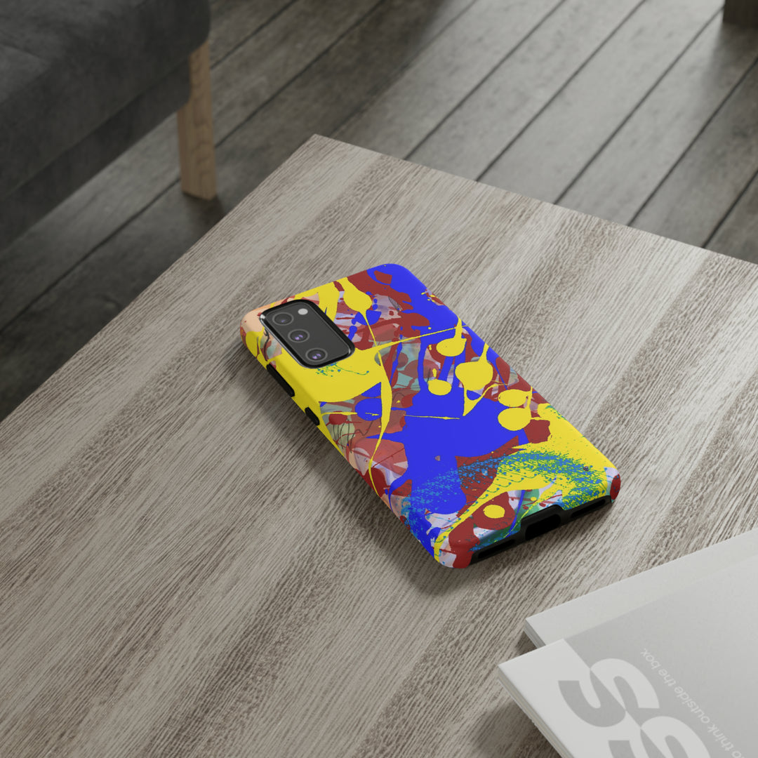 Samsung Galaxy Phone Case | Galaxy S23, S22, S21, S20 | Luxury Case Double Layered | Impact Resistant | Fashionable - Paint Spill 2 - Studio40ParkLane