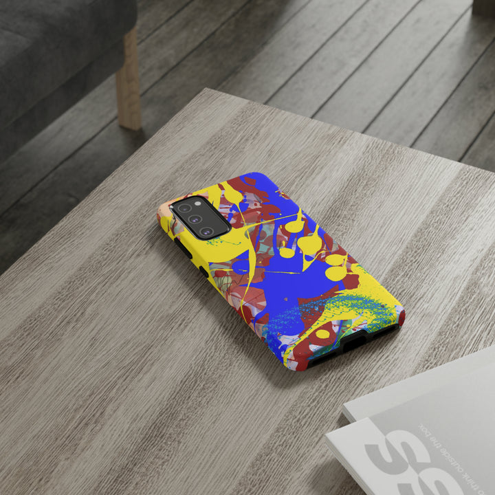 Samsung Galaxy Phone Case | Galaxy S23, S22, S21, S20 | Luxury Case Double Layered | Impact Resistant | Fashionable - Paint Spill 2 - Studio40ParkLane