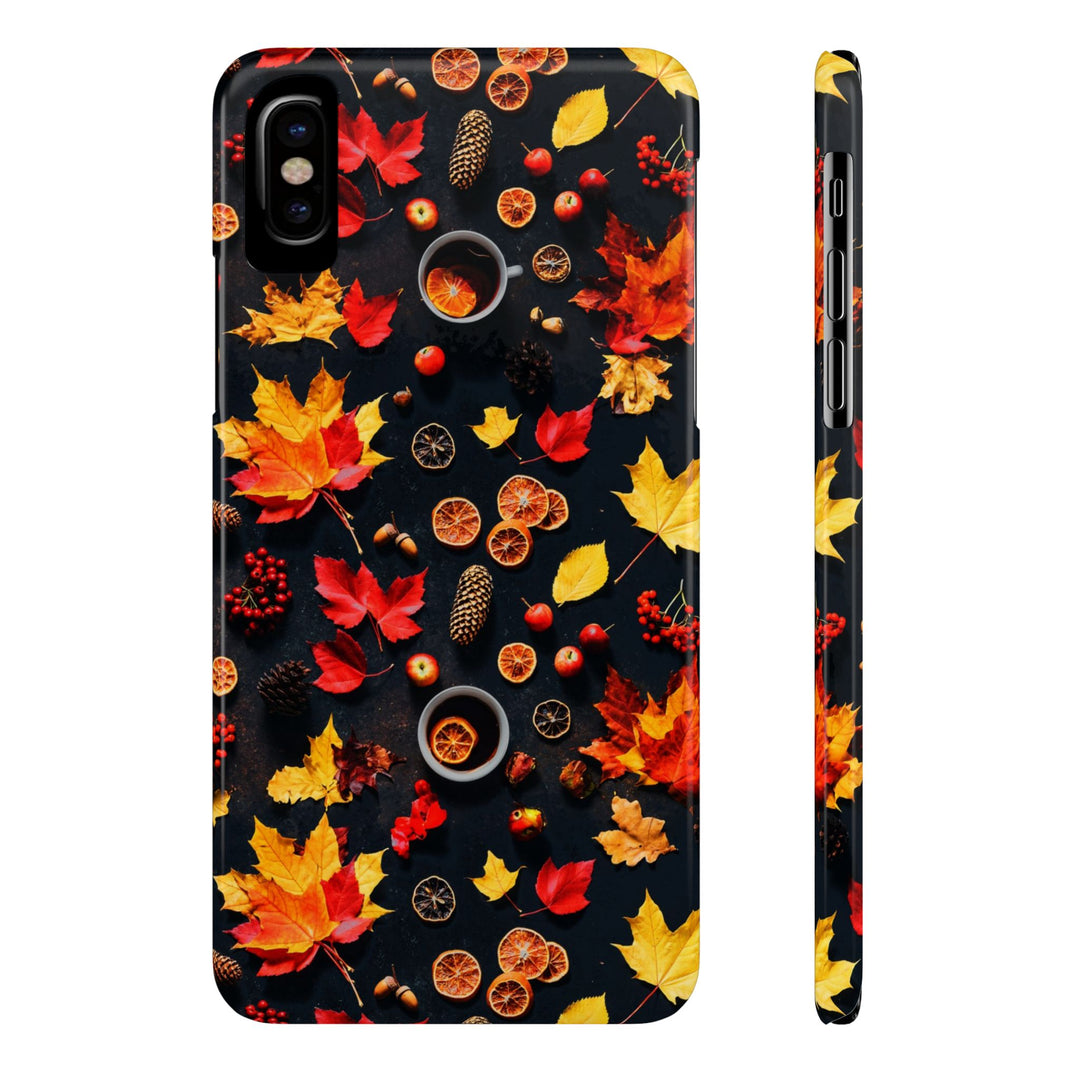 Slim Cute Fall Leaves Collage Phone Cases for Iphone | iPhone 15 Case | iPhone 15 Pro Max Case, Iphone 14, Iphone 14 Pro Max, Iphone 13, Iphone 16 - Studio40ParkLane