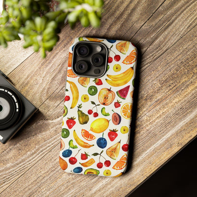 Impact Resistant, Mixed Fruits, Cute Phone Cases for Samsung S24, S23, S22, S21, IPhone 15 pro Iphone 14 pro Iphone 13 IPhone 12 Iphone 11