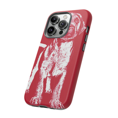 Cute IPhone Case | iPhone 15 Case | iPhone 15 Pro Max Case, Iphone 14 Case, Iphone 14 Pro Max Case IPhone Case for Dog Lovers, Puppy Dog Red