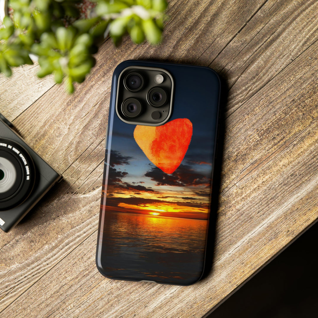 Cute IPhone Case | Rising Heart Love Sunset, iPhone 15 Case | iPhone 15 Pro Case, Iphone 14 Case, Iphone 14 Pro Max Case - Studio40ParkLane