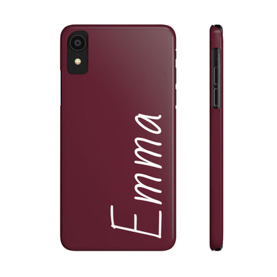 Personalized Initial Name Custom Slim Phone Cases for Iphone 16 Pro Max | iPhone 15 Case | iPhone 15 Pro Max Case, Iphone 14, 13, 12, 11, 10, 8, 7 - Studio40ParkLane