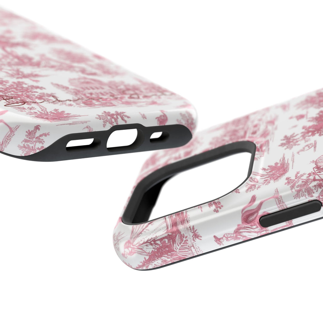Magsafe French Toile Personalized Initial Custom Gift Cute Phone Cases for Iphone 16 Pro Max | iPhone 15, Pro Max Case, Iphone 14, 13, 12, 11, 10 - Studio40ParkLane