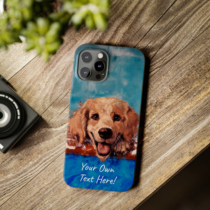 Slim Personalized Cute iPhone Cases - | iPhone 15 Case | iPhone 15 Pro Max Case, Iphone 14 Case, Iphone 14 Pro Max, Iphone 13, Golden Retriever Dog - Studio40ParkLane