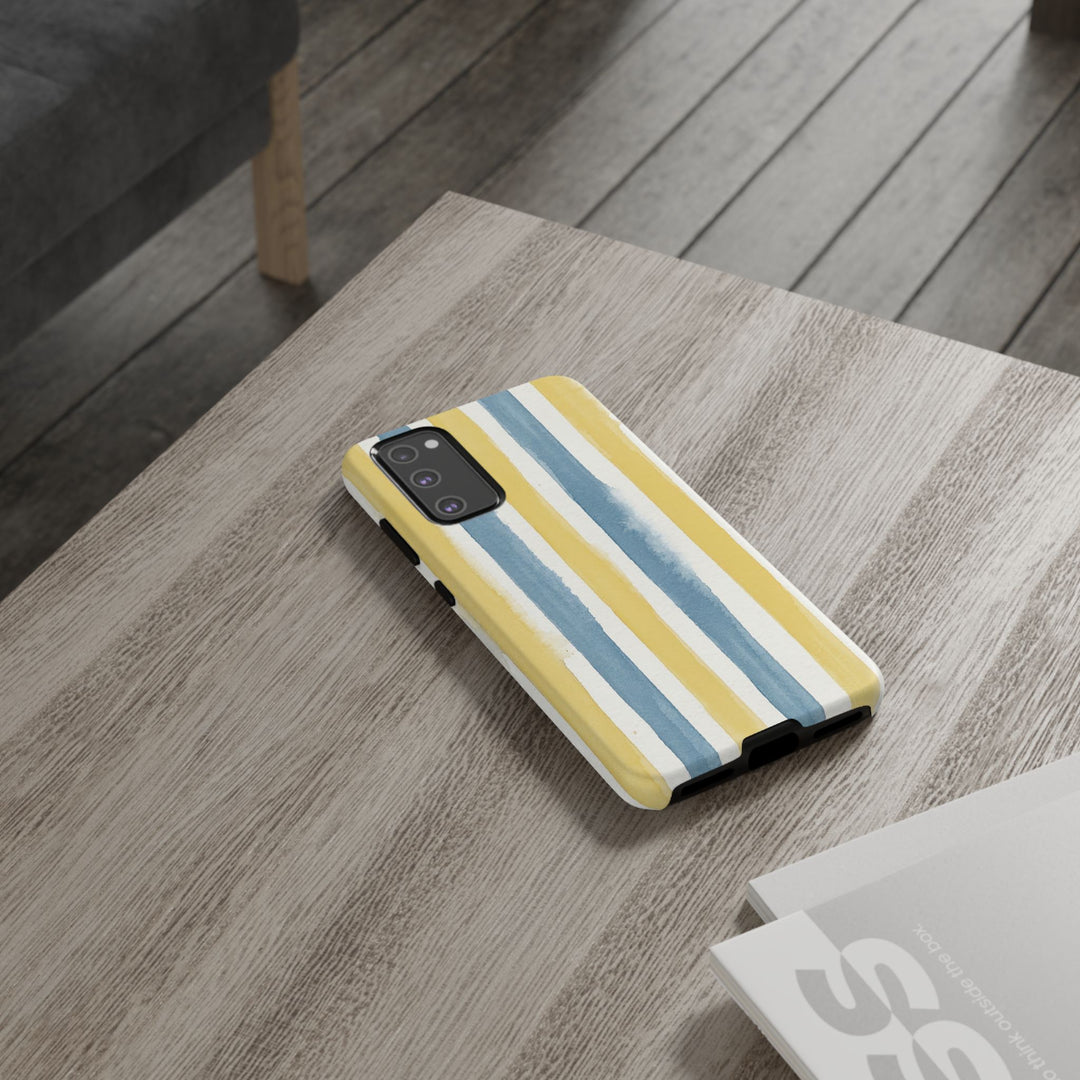 Tough Cute Yellow Stripes Phone Case, for IPhone 17 Pro Max | Iphone 17 Air, Iphone 16, IPhone 15, 14 13 12, Samsung Galaxy S26, S25, S24, S23 - Studio40ParkLane