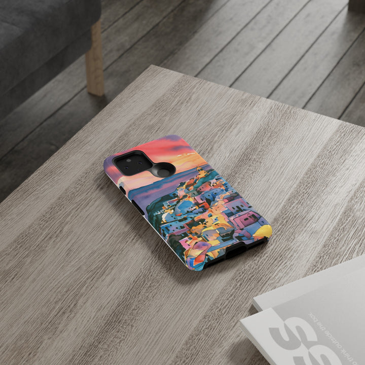Impact Resistant, Greek Sunset, Cute Phone Cases for Samsung S24, S23, S22, S21, IPhone 15 pro Iphone 14 pro Iphone 13 IPhone 12 Iphone 11 - Studio40ParkLane
