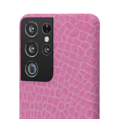 Snap Non Leather Pink Color Pattern Gift for Her Cute Phone Cases for Samsung Galaxy S24, S23, S22, S21, S20, Plus, Ultra, Iphone 16, 15, 14, Pro and Max - Studio40ParkLane