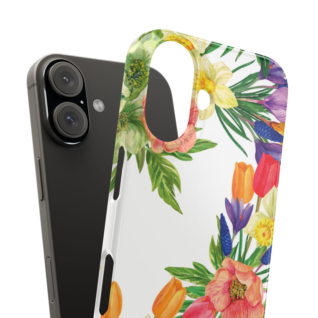 Sleek Snap Spring Summer Flowers Cute Phone Case for iPhone 16 15 14 13 12 11 X Xs Max Xr Pro Plus Samsung Galaxy S24 S23 S22 S21 S20 Ultra