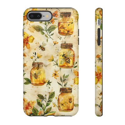 Impact Resistant, Honey Bees, Cute Phone Cases for Samsung S24, S23, S22, S21, IPhone 15 pro Iphone 14 pro Iphone 13 IPhone 12 Iphone 11