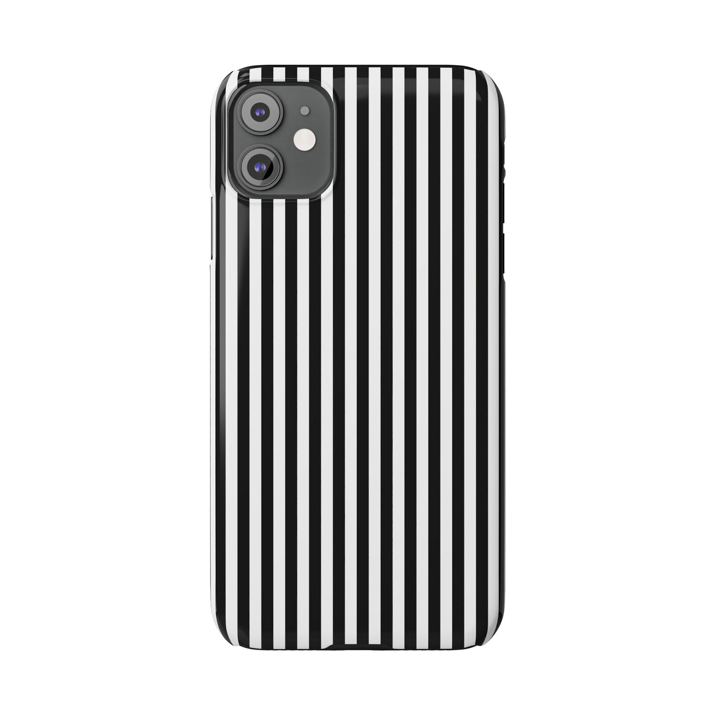 Slim Black White Striped Cute Phone Case for Iphone 16 - | iPhone 15 Pro Max Case | iPhone 14 Case Iphone 13 12 11 10 9 8 7 Gift for Her - Studio40ParkLane