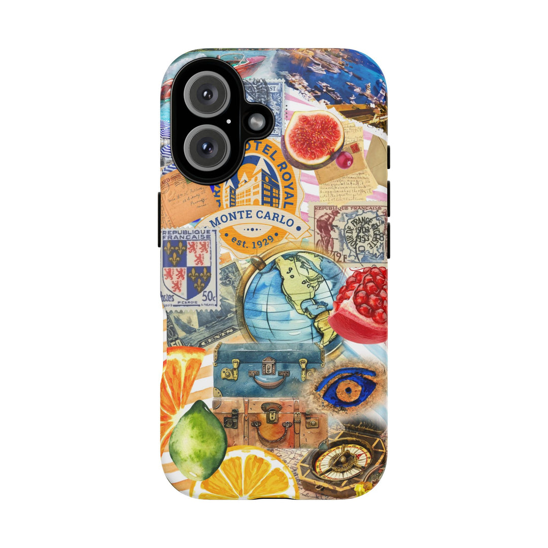 Cute European Summer Collage Phone Case, for IPhone 16 Case | Iphone 15, Iphone 14, IPhone 13 Case, 11 8 7, Samsung Galaxy S24, S23, S22, S21 Extra Protective - Studio40ParkLane