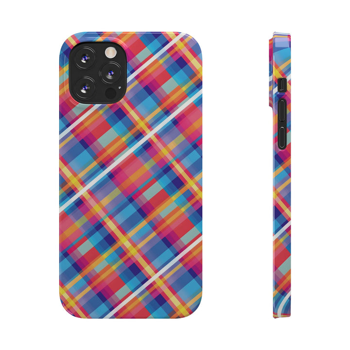 Slim Checkered Plaid Gift for Her Cute Phone Cases for Iphone 16 Pro Max | iPhone 15 Case | iPhone 15 Pro Max Case, Iphone 14, 13, 12, 11, 10, 8, 7 - Studio40ParkLane