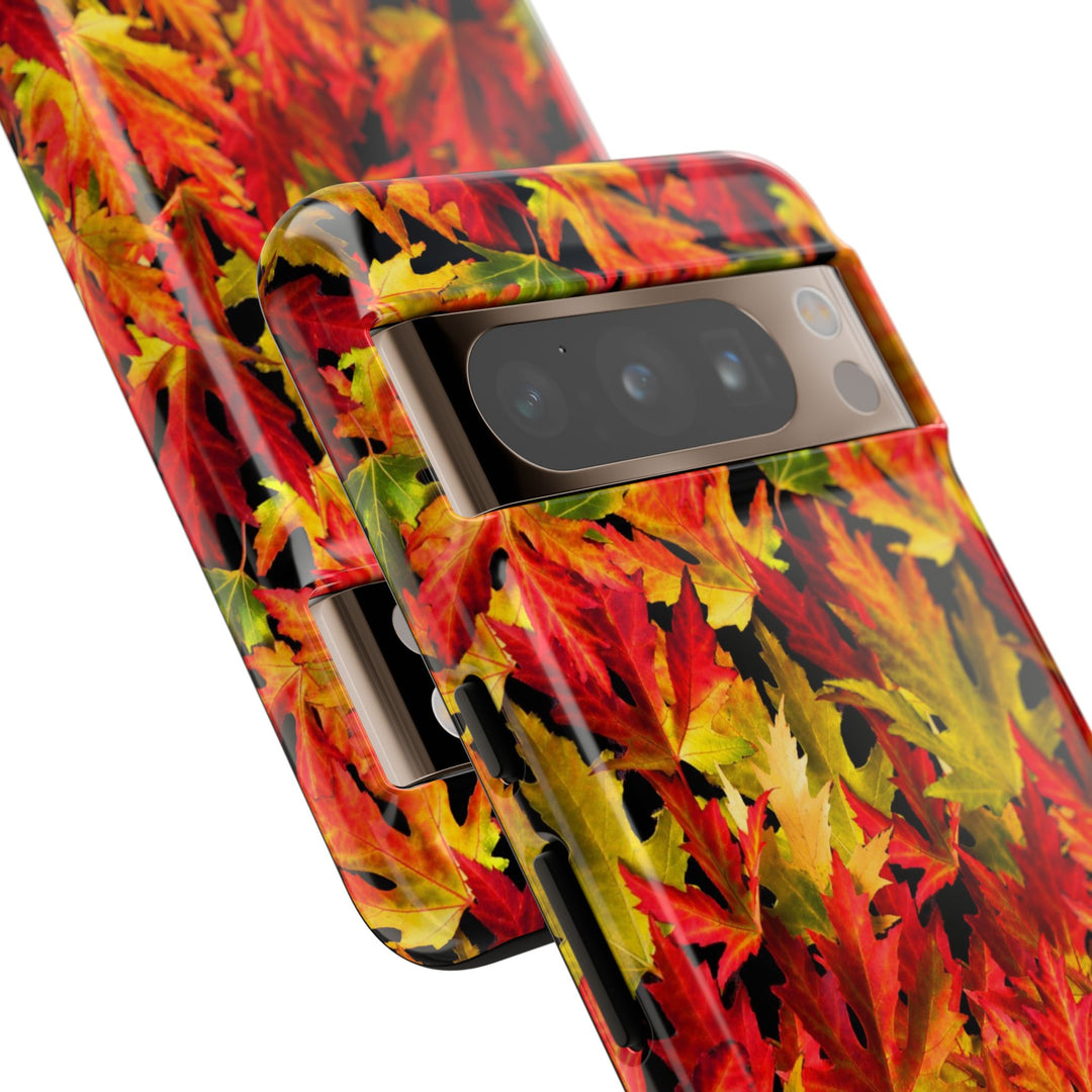 Fall Leaves Impact Resistant, Cute Phone Cases for Samsung S24, S23, S22, S21, IPhone 15 pro Iphone 14 pro Iphone 13 IPhone 12 Iphone 11 - Studio40ParkLane