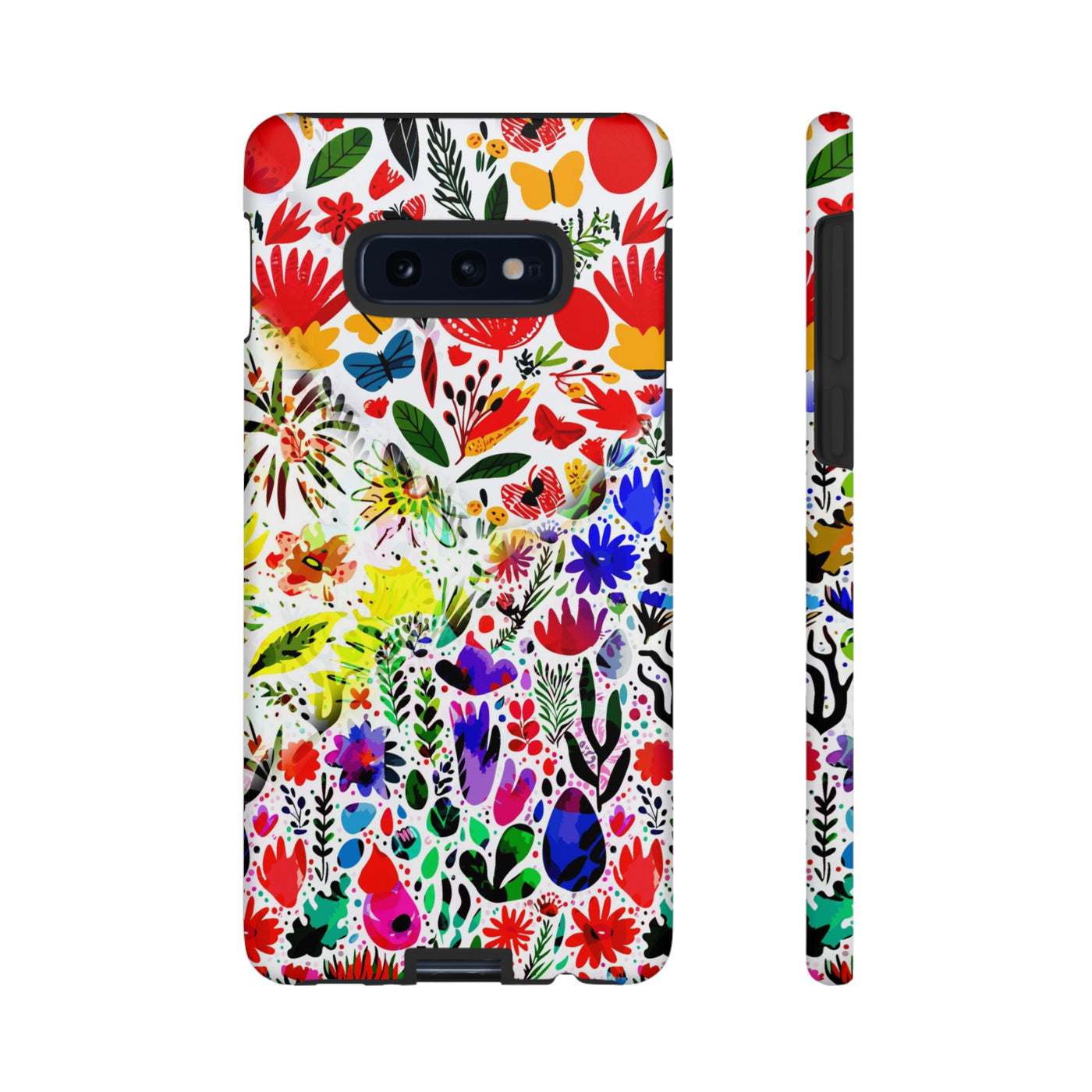 Impact Resistant, Colored Flowers, Cute Phone Cases for Samsung S24, S23, S22, S21, IPhone 15 pro Iphone 14 pro Iphone 13 IPhone 12 Iphone 11