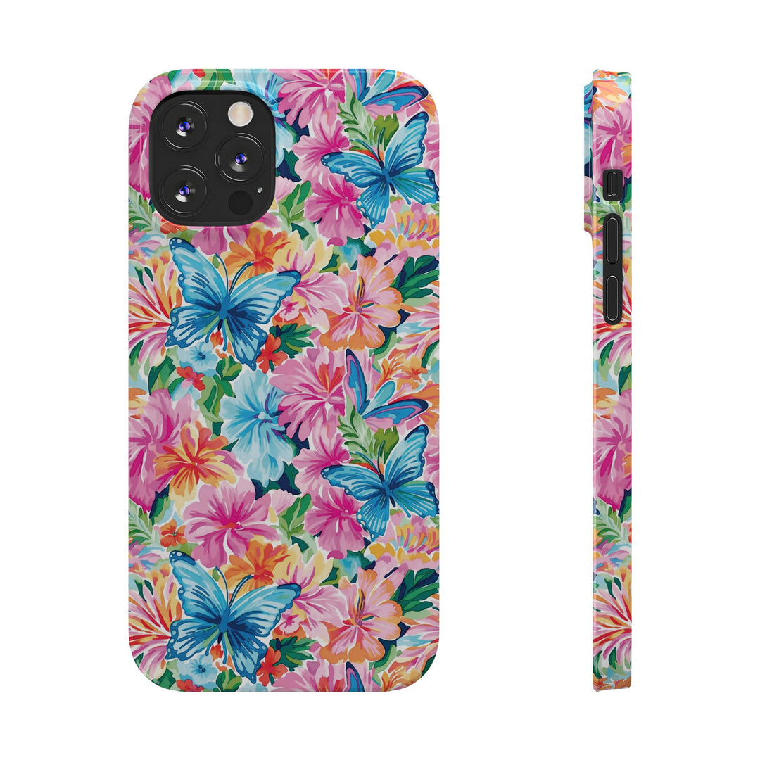 Slim Butterflies Flowers Gift for Her Cute Phone Cases for Iphone 16 Pro Max | iPhone 15 Case | iPhone 15 Pro Max Case, Iphone 14, 13, 12, 11, 10, 8, 7 - Studio40ParkLane