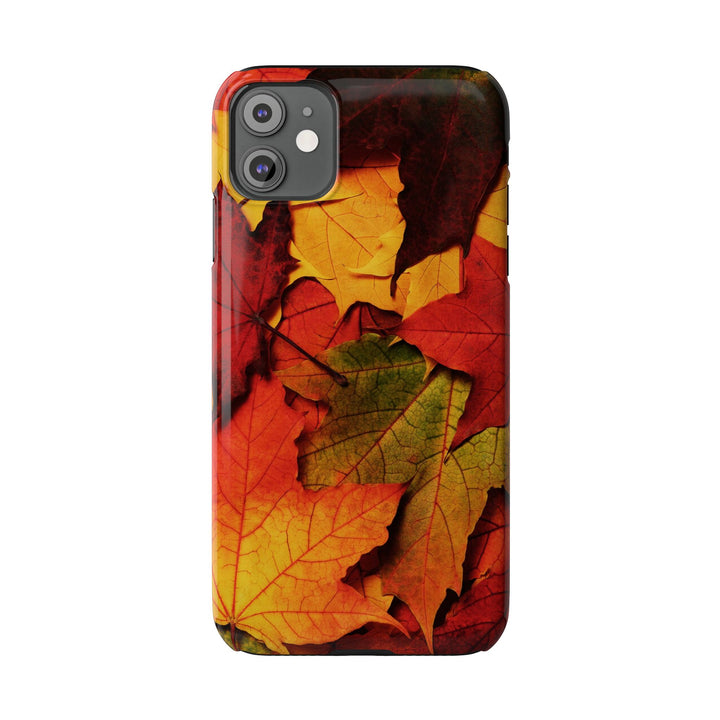 Slim Autumn Fall Leaves Gift Cute Phone Cases for Iphone 16 | iPhone 15 Case | iPhone 15 Pro Max Case, Iphone 14, Iphone 14 Pro Max, Iphone 13, Slim Mom Dad Gift - Studio40ParkLane