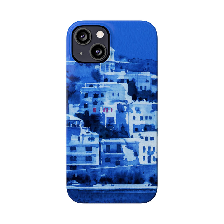Slim Cute Phone Cases for Iphone | iPhone 15 Case | iPhone 15 Pro Max Case, Iphone 14, Iphone 14 Pro Max, Iphone 13, Greek Island Blue - Studio40ParkLane