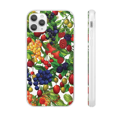 Cute Flexi Phone Cases, For Samsung Galaxy and Iphone, Summer Mixed Fruit, Galaxy S23 Phone Case, Samsung S22 Case, Samsung S21, Iphone 15, Iphone 14, Iphone 13