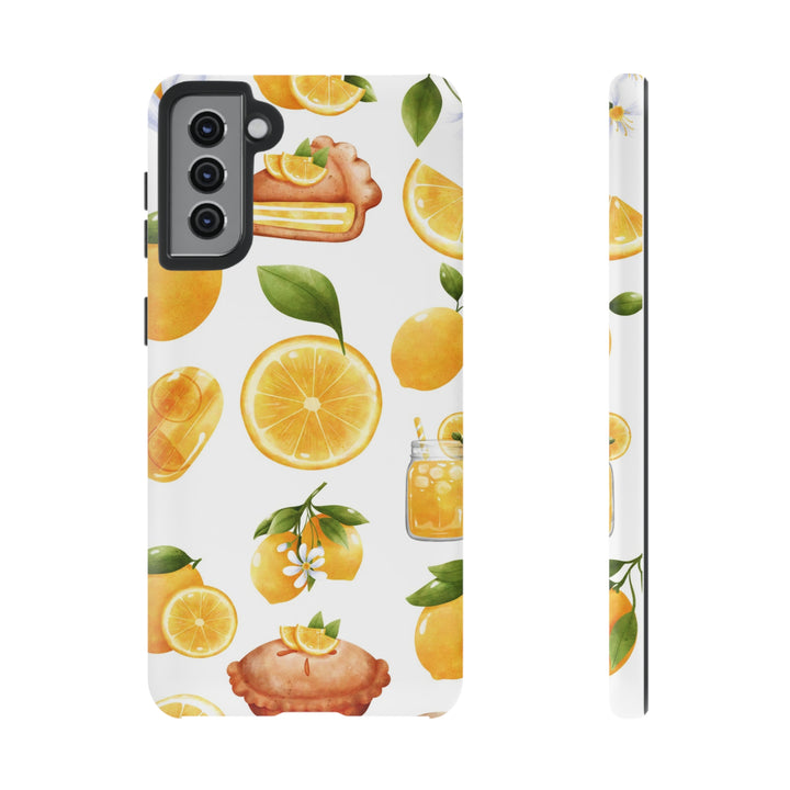 Cute Samsung Phone Case | Aesthetic Samsung Phone Case | Galaxy S23, S22, S21, S20 | Summer Fruit Lemons, Protective Phone Case - Studio40ParkLane