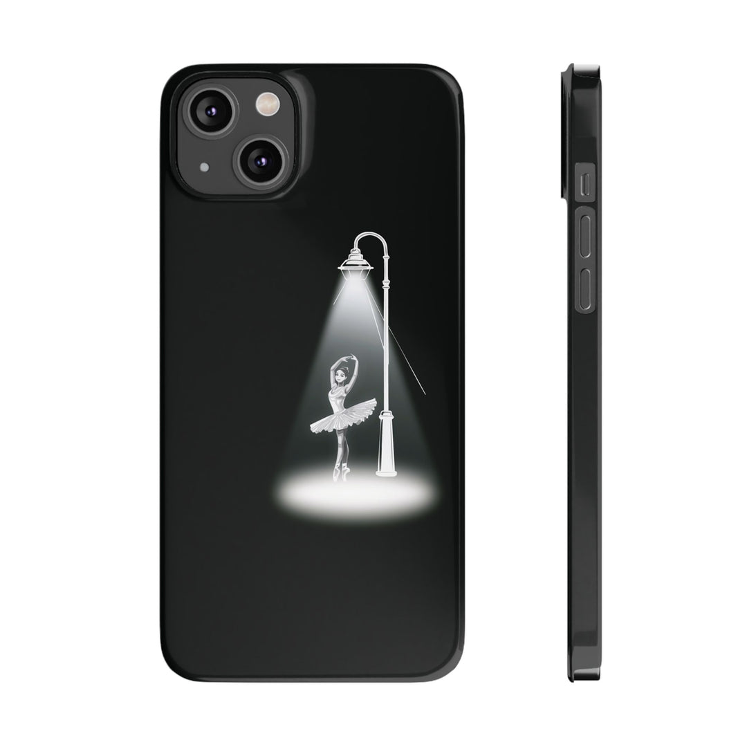 Slim Ballet Dancer Spotlight Gift for Her Cute Phone Cases for Iphone 16 Pro Max | iPhone 15 Case | iPhone 15 Pro Max Case, Iphone 14, 13, 12, 11, 10, 8, 7 - Studio40ParkLane