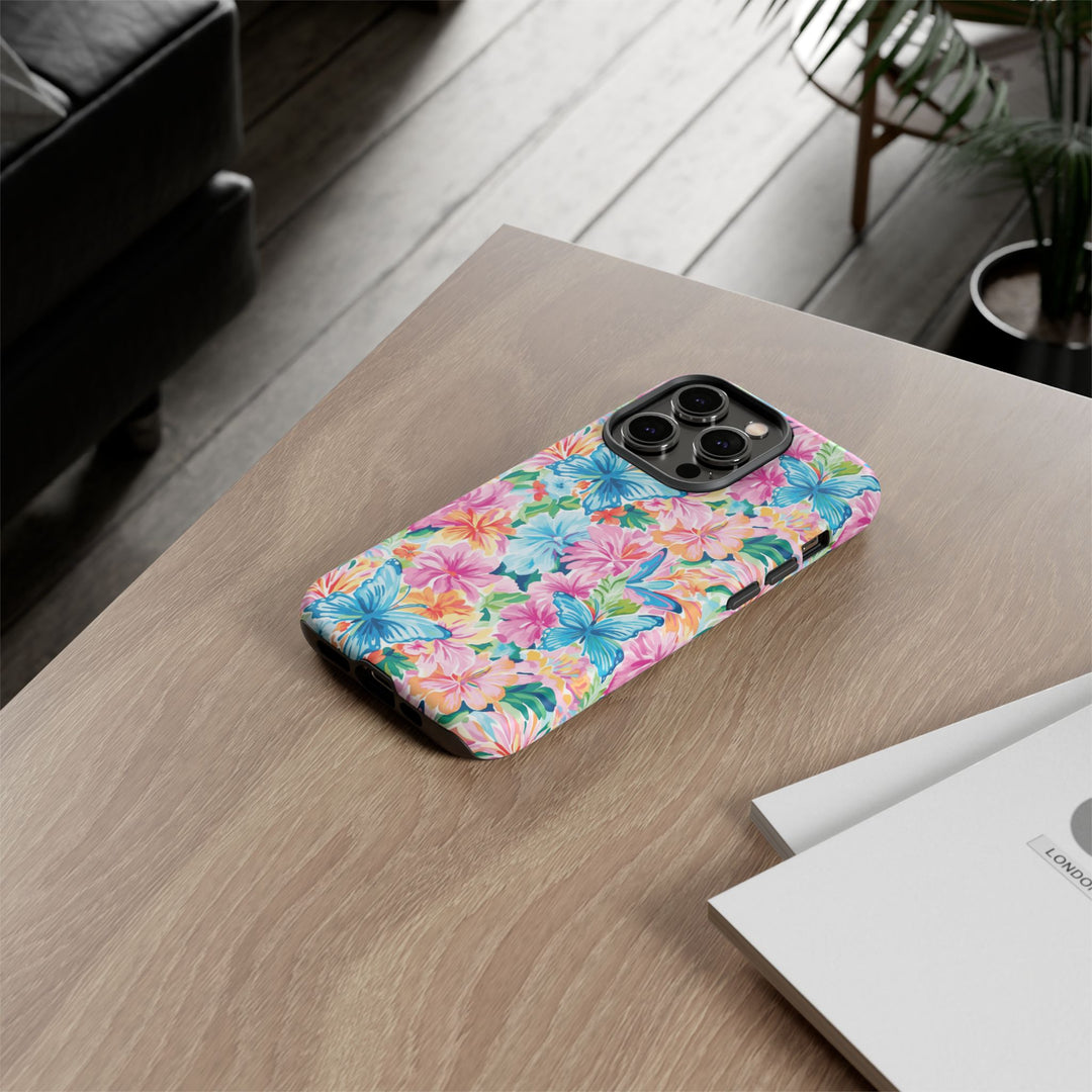 Premium Tough Butterflies Flowers Cute Phone Cases for Samsung S24, S23, S22, S21, S20, Plus and Ultra, Iphone 16 Pro Max,15, 14, 13, 12, 11, 10 - Studio40ParkLane