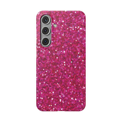 Snap Non-Glitter Muted Pink Play on "Faux" Glitter Effect Cute Phone Cases for Samsung and Iphone, 16, 15, 14, S24, S23, S22, S21, S20, Plus and Ultra