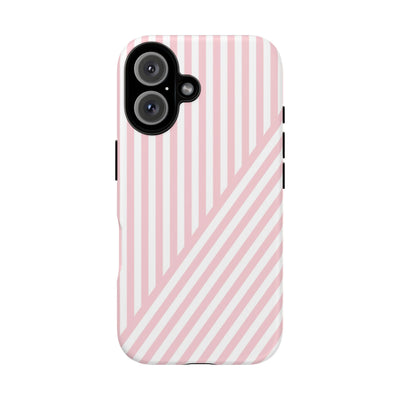 Custom Personalized Tough Phone Case - Aesthetic Stripes - For iPhone 17 Pro Max iPhone 16 Pro iPhone 15 Iphone 14 Iphone 13 Plus 13 12 11 - Studio40ParkLane