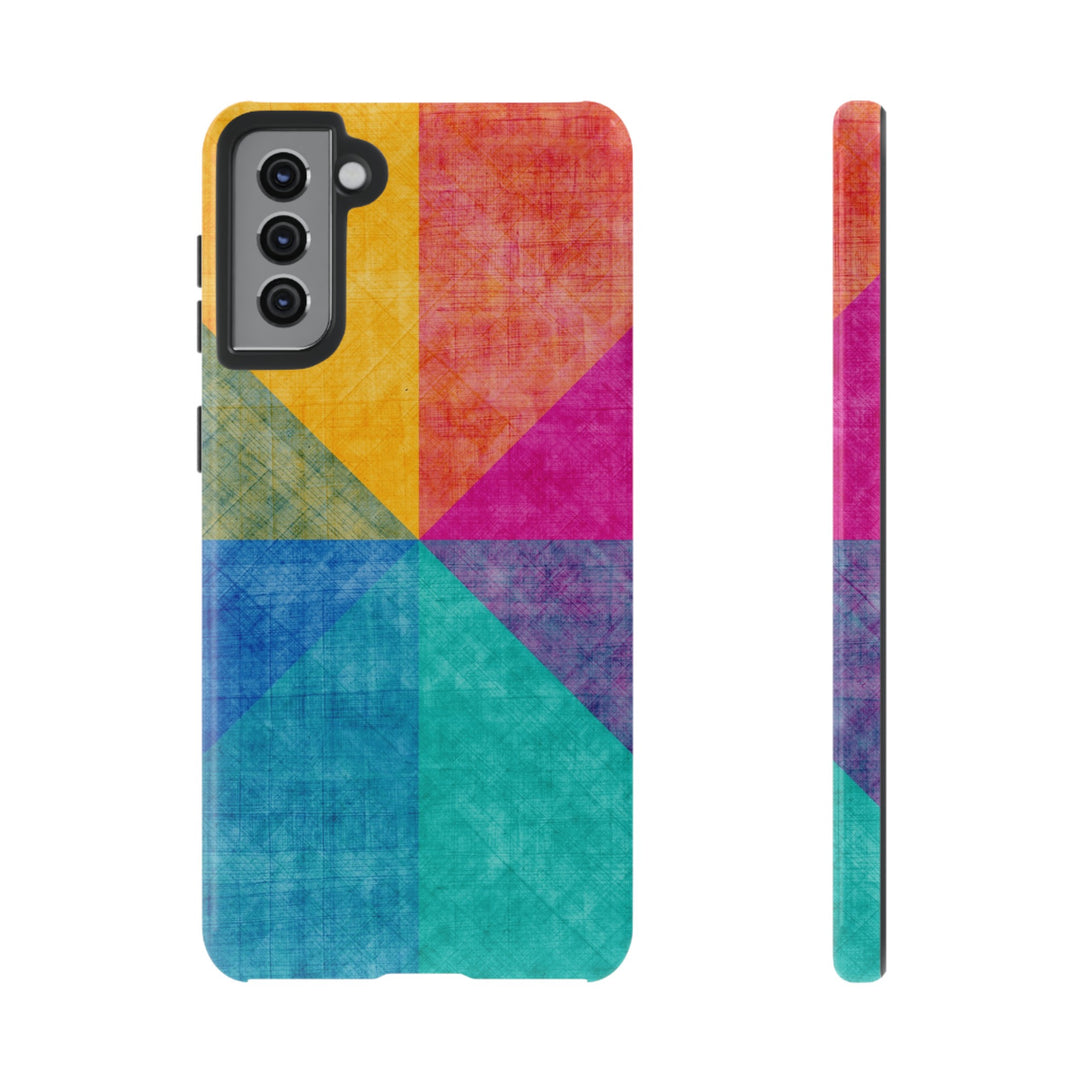 Impact Resistant, Colored Shapes, Cute Phone Cases for Samsung S24, S23, S22, S21, IPhone 15 pro Iphone 14 pro Iphone 13 IPhone 12 Iphone 11 - Studio40ParkLane