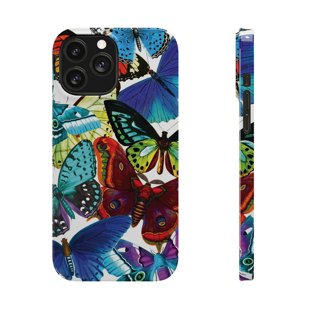Slim Bright Butterflies Gift for Her Cute Phone Cases for Iphone 16 Pro Max | iPhone 15 Case | iPhone 15 Pro Max Case, Iphone 14, Iphone 14 Pro Max, Iphone 13 12 11 8 7 - Studio40ParkLane