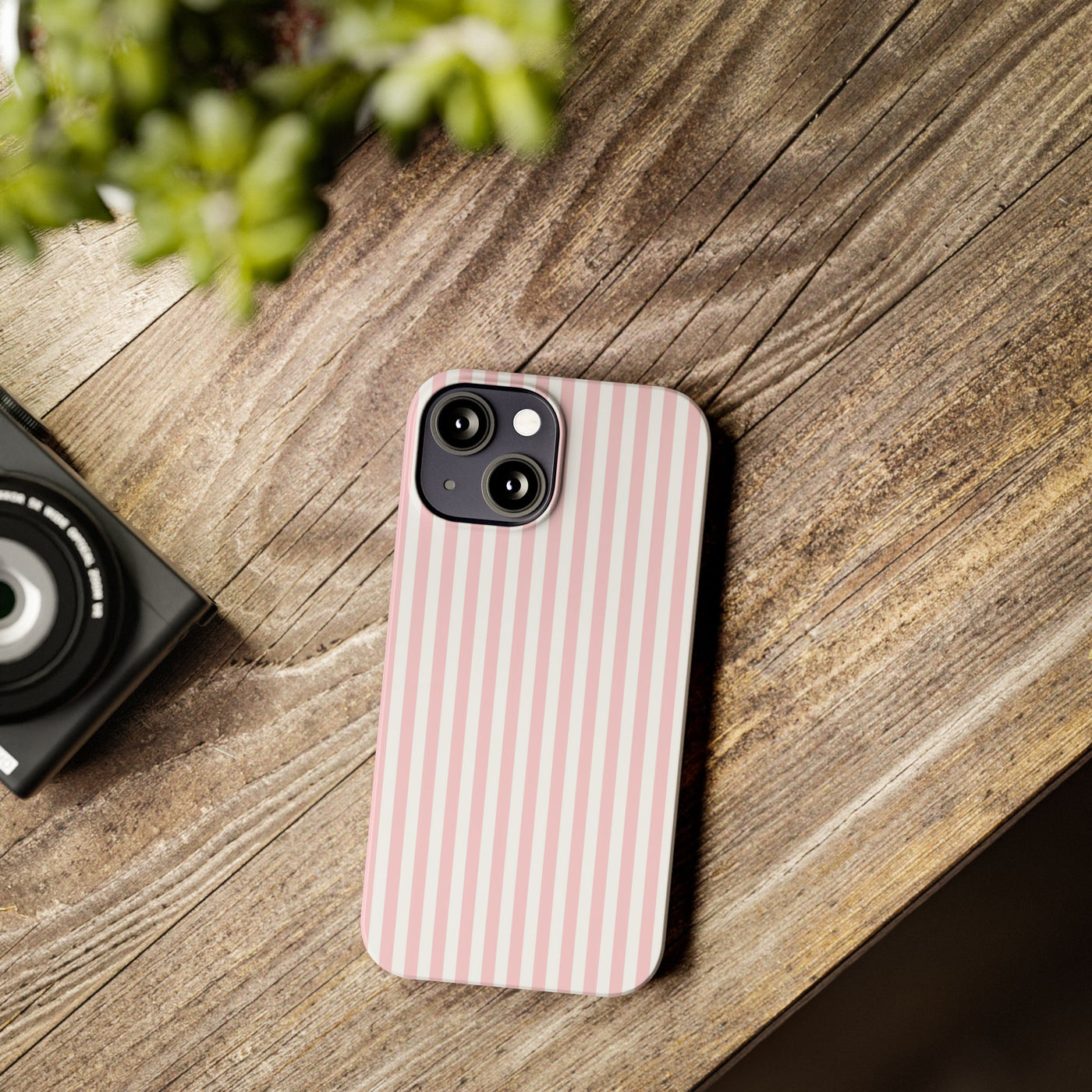 Slim Sweet Pink Striped Cute Phone Case for Iphone 16 - | iPhone 15 Pro Max Case | iPhone 14 Case Iphone 13 12 11 10 9 8 7 X XS Gift for Her