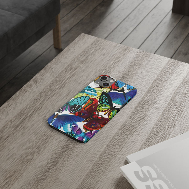 Slim Bright Butterflies Gift for Her Cute Phone Cases for Iphone 16 Pro Max | iPhone 15 Case | iPhone 15 Pro Max Case, Iphone 14, Iphone 14 Pro Max, Iphone 13 12 11 8 7 - Studio40ParkLane