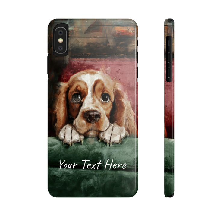 Slim Personalized Cute iPhone Cases - | iPhone 15 Case | iPhone 15 Pro Max Case, Iphone 14 Case, Iphone 14 Pro Max, Iphone 13, Cocker Spaniel Dog - Studio40ParkLane