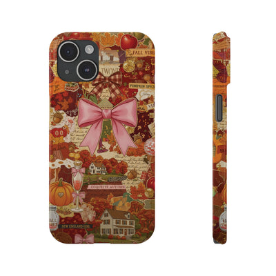 New England fall Coquette Collage Cute Phone Case for Iphone 16 - | iPhone 15 Pro Max Case | iPhone 14 Case Iphone 13 12 11 10 9 8 7 X XS - Studio40ParkLane